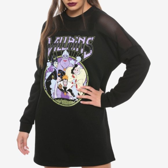 🌟LAST CALL! Disney Villains Mesh Shoulder Dress - Medium - Picture 1 of 5